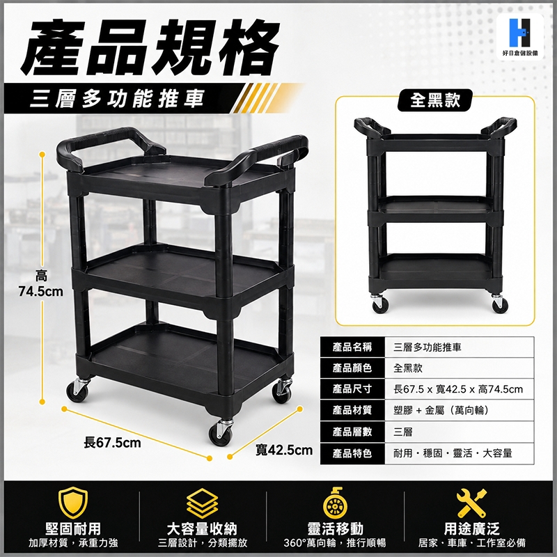 【適用場景】

• 汽車美容店

• 汽車維修保養

• 洗車用品收納

• 工作室工具整理

• 倉儲／居家收納
